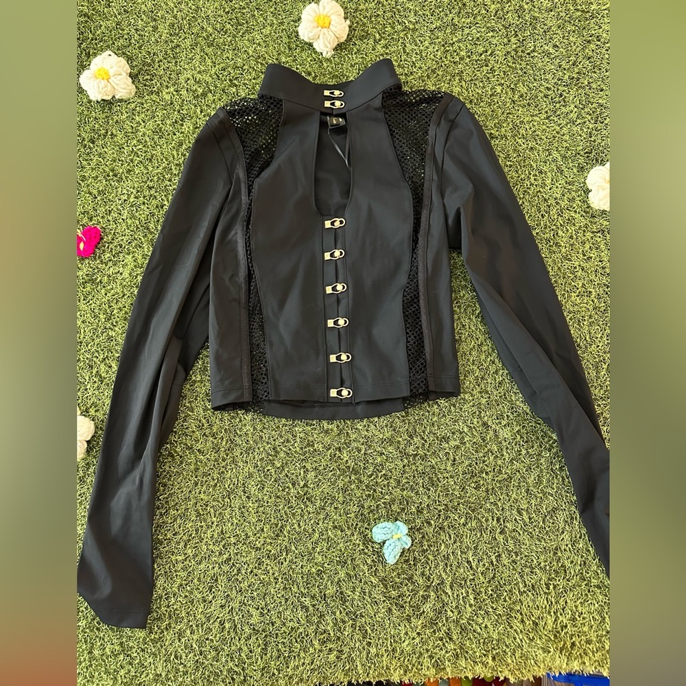Elegant Black Button-Up Women's Top